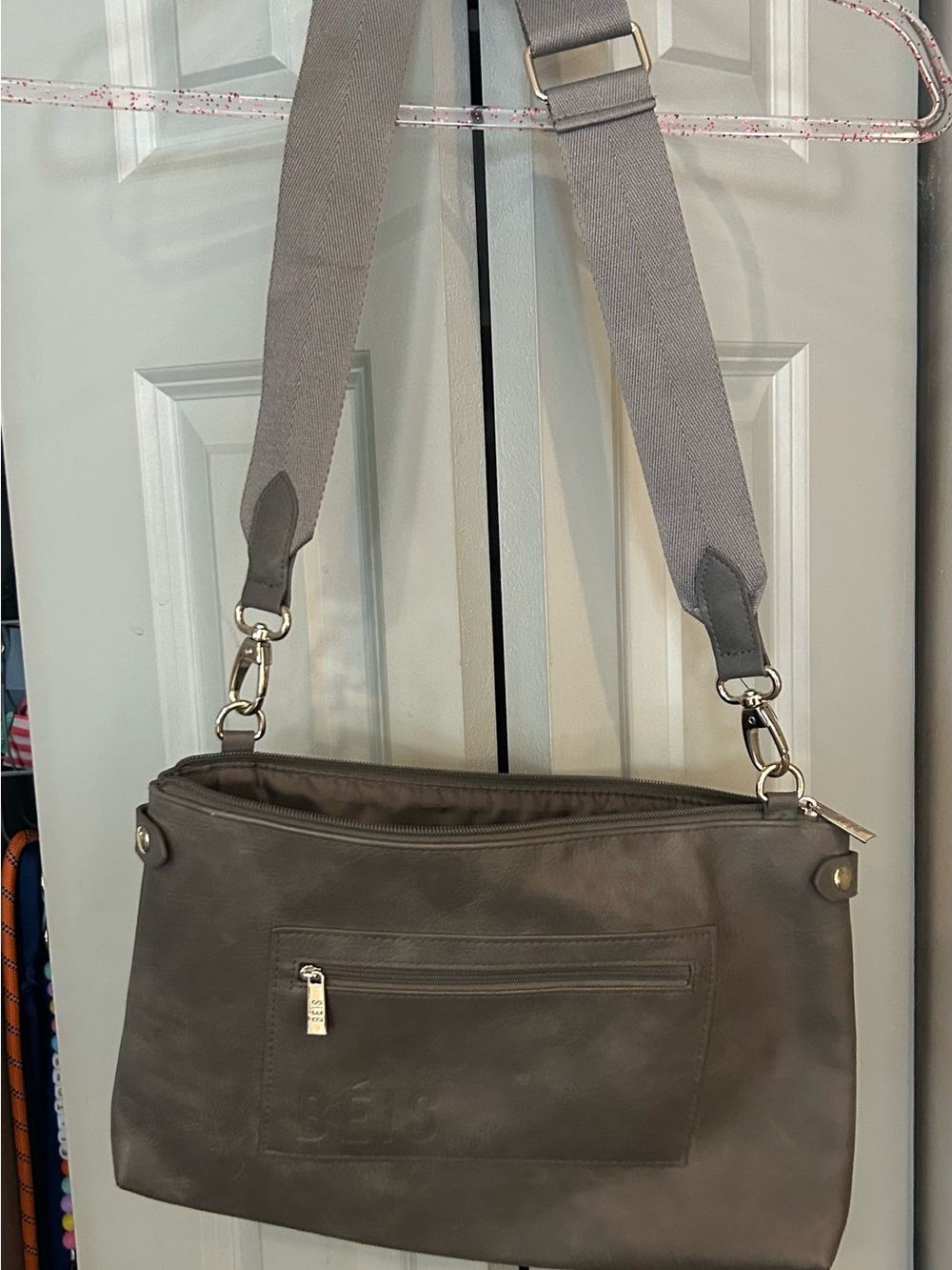 Beis Gray Crossbody Shoulder Bag